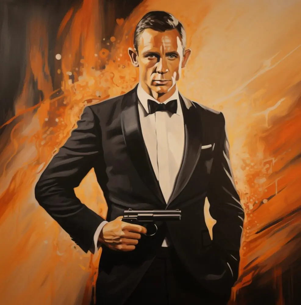 James Bond incarné par Daniel Craig.